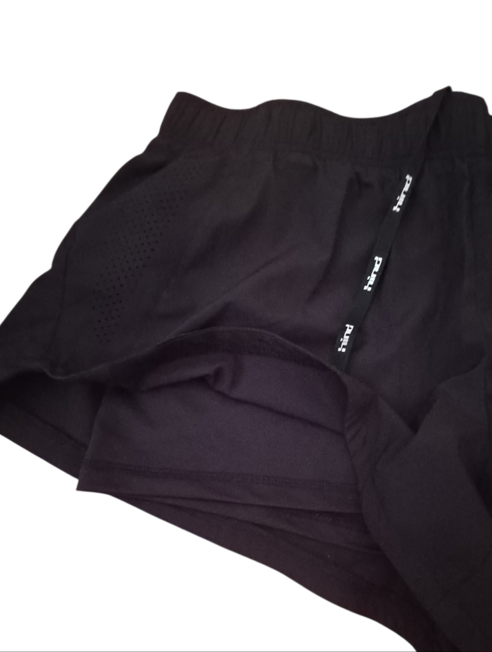 Hind Black Athletic Shorts